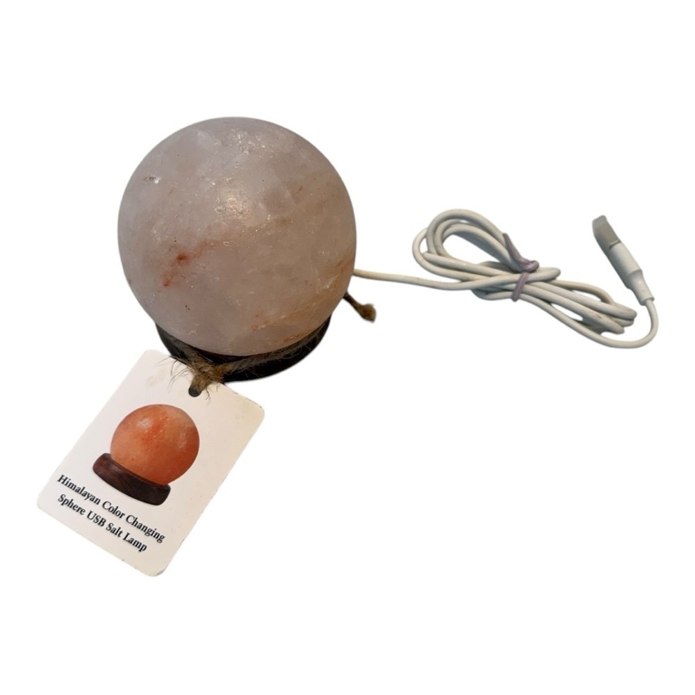 Himalayan Sphere USB Salt Lamp With Color Changing  - New!